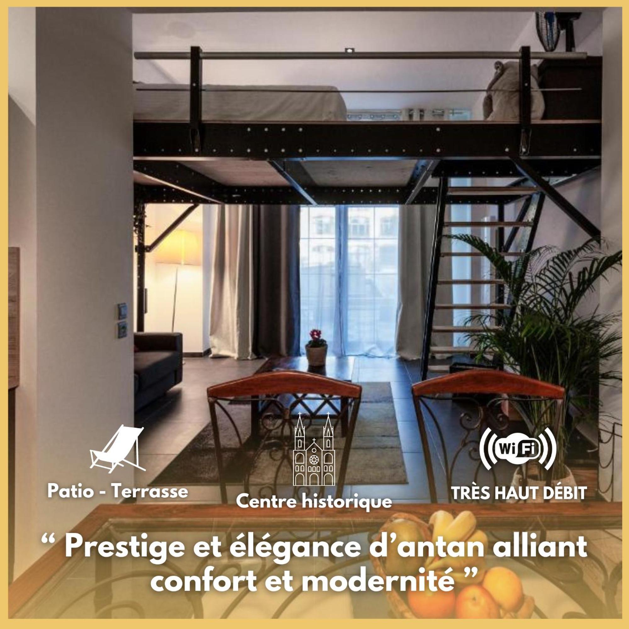 Manhattan Loft - Centre - 5 Mn A Pied Gare - Parking Prive - Patio Troyes Ngoại thất bức ảnh